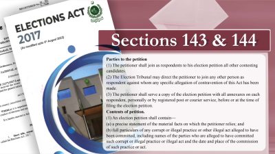 Election Petitions Must Name Names, Vague Allegations Not Enough