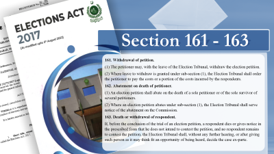 Withdrawing an Election Petition Is Not Petitioner’s Unilateral Right