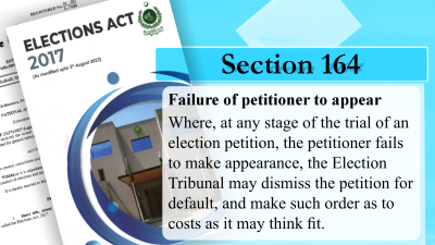 Filing an Election Petition Is Choice, Seeing It Through Is Obligation