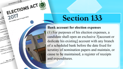 Every Candidate Must Have a Dedicated Election Bank Account Before Nomination Day